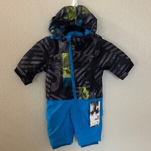NEW Quiksilver 5K Illusion Infant Hooded Bunting Snow Suit Size 9m